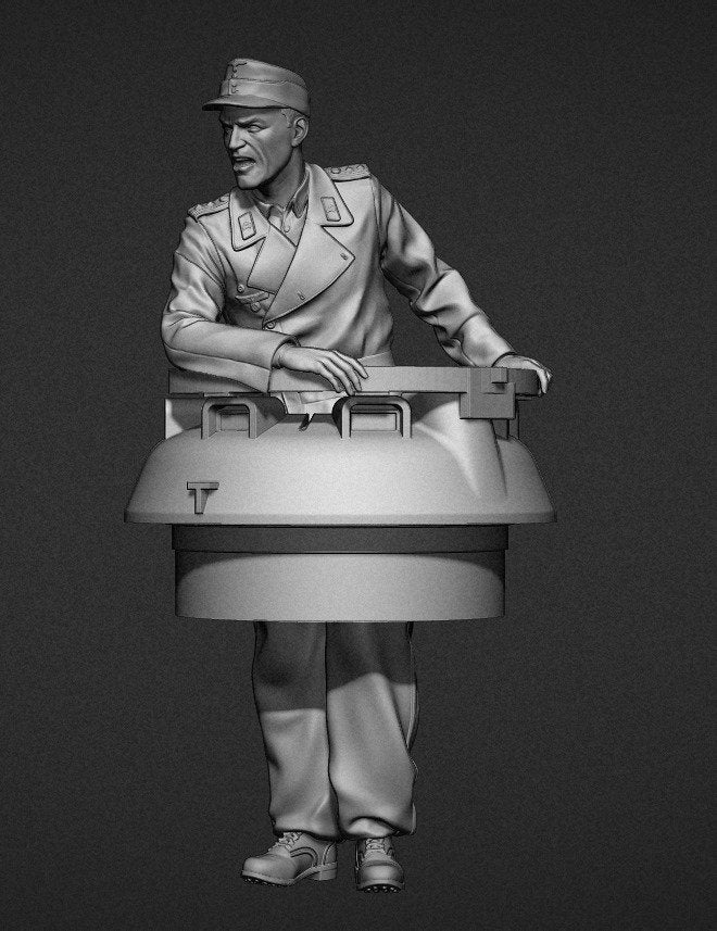 Figurine Panzer Art FI35-107 « Panthère » de commandant de char, Normandie, échelle 1/35