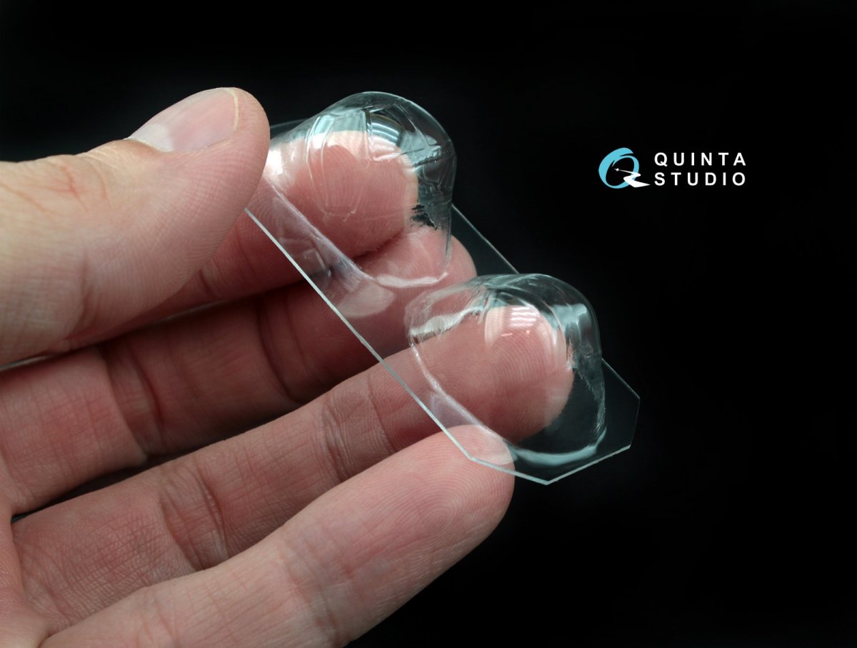 Quinta Studio QC48017 Su-2 verrière transparente sous vide (pour kit Zvezda) 1/48 – Bild 5