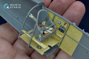 Intérieur imprimé en 3D et coloré sur papier décalcomanie Quinta Studio QD32071 Albatros D.III OAW (pour maquette Roden) au 1/32 – image 6