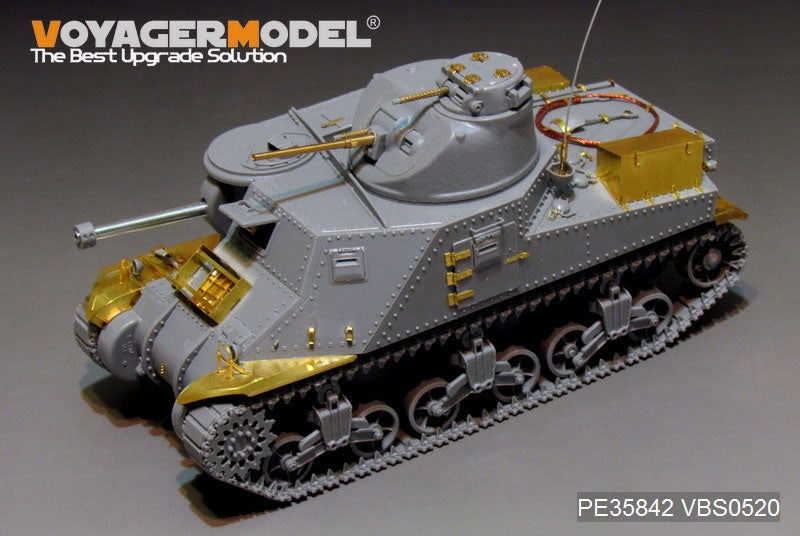 Maquette Voyager PE35842 Char moyen américain M3A4 Lee de la Seconde Guerre mondiale (modèle de base) pour TAKOM 2085 au 1/35 – imagen 2