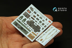 Intérieur imprimé en 3D et coloré sur papier décalcomanie Quinta Studio QD32136 P-47D Razorback (Trumpeter) 1/32 – image 4