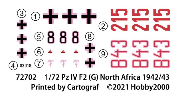 Hobby 2000 72702 Pz.Kpfw.IV Ausf.F2 (G) Afrique du Nord 1942 – DRAGON + CARTOGRAF 1/72  – image 3