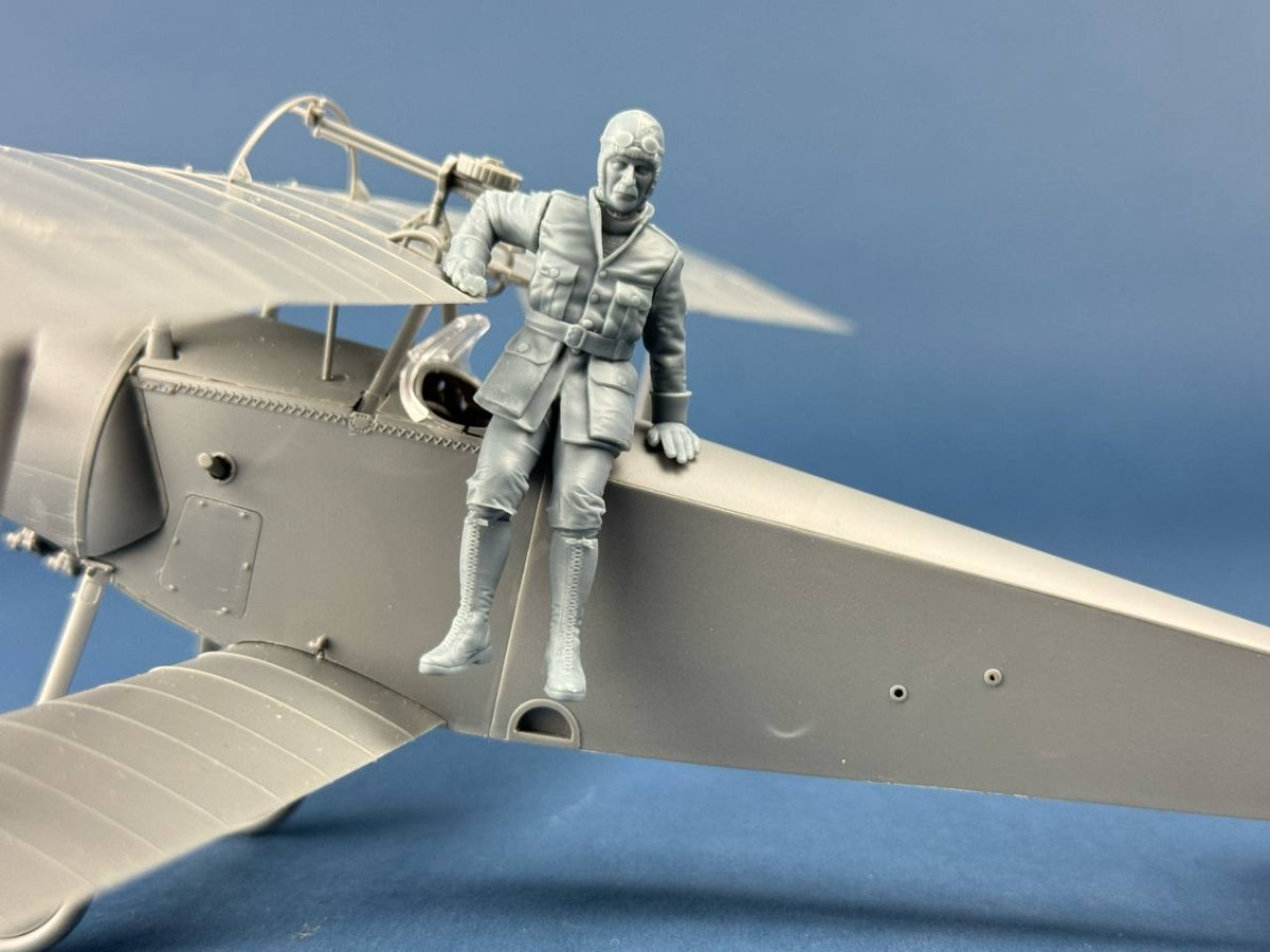 Maquette Copper State Models F32-071 Aviateur français sautant de son Nieuport 1/32 – imagen 2