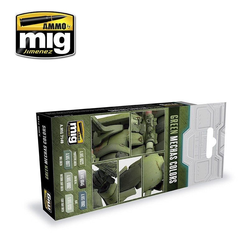 Munitions Mig Jimenez 7149 Vert Mechas Couleurs 6x17ml – image 2