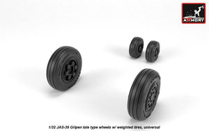 Roues Armory Models AW32503 JAS-39 Gripen avec pneus lestés, fin de série, échelle 1/32 – Bild 2
