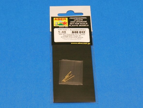 Aber A48 012 Jeu de 2 canons pour mitrailleuses d&amp;#39;avion japonaises Type 97 de 7,7 mm (1/48) – image 3
