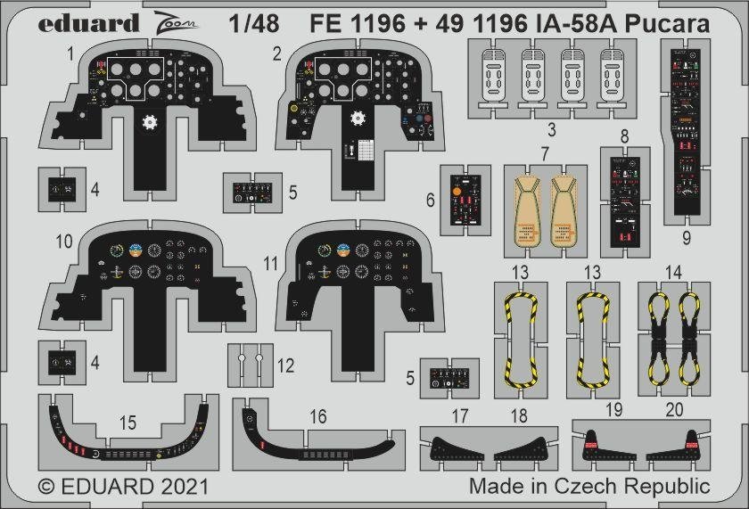Eduard 491196 IA-58A Pucara KINETIC 1/48 