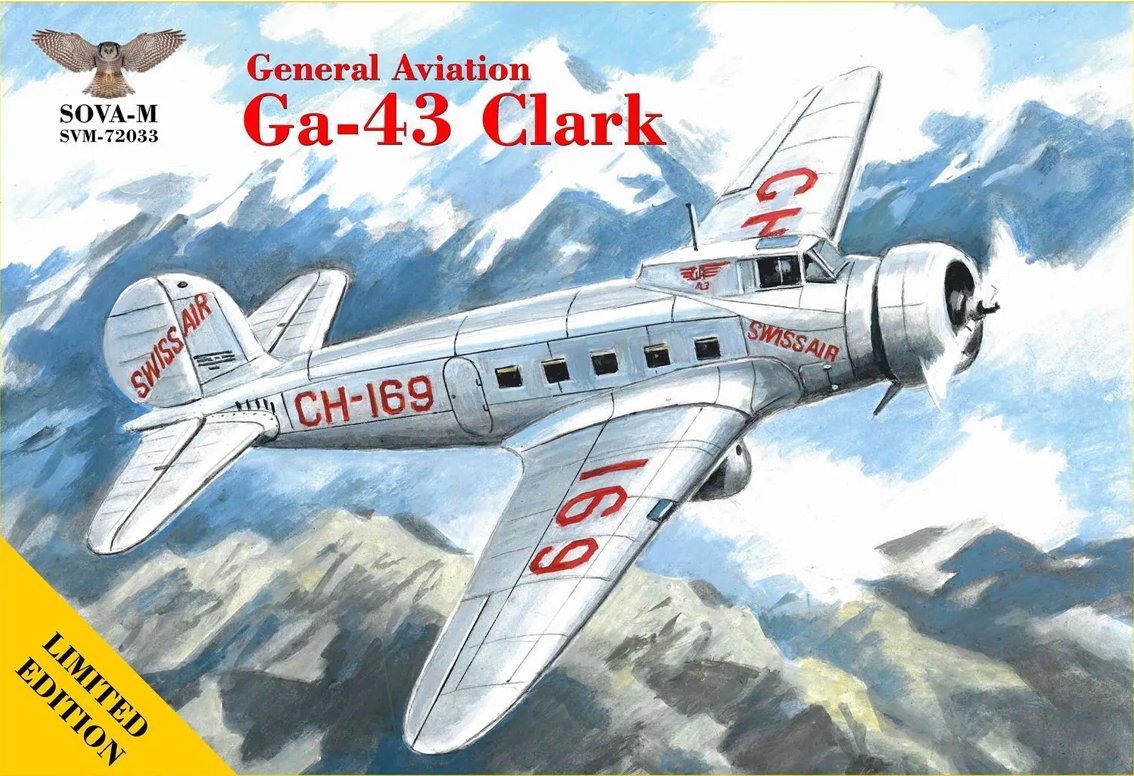 Sova 72033 Aviation générale Ga-43 Clark 1/72
