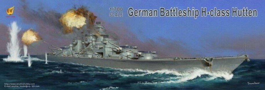 Very Fire VF700906 Cuirassé allemand de classe H Hutten 1/700