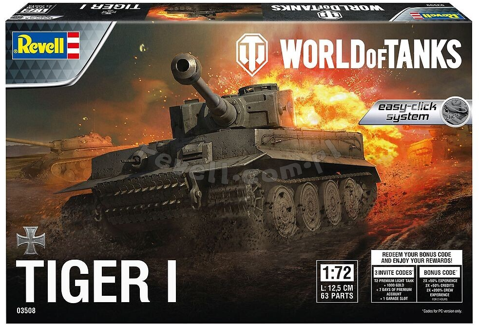 Revell 03508 Tiger I « Easy Click » World of Tanks 1/72