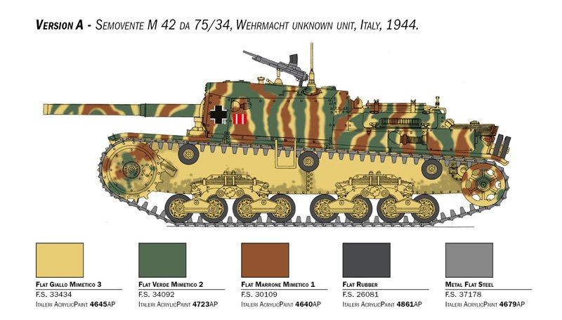 Italeri 6584 Semovente M42 de 75/34 1/35 – imagen 9