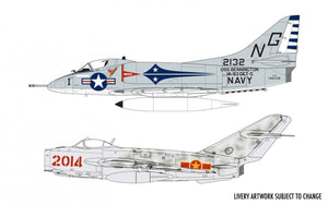 Maquette Airfix 50185 Mig 17 et Douglas Skyhawk en combat aérien (échelle 1/72) – immagine 2
