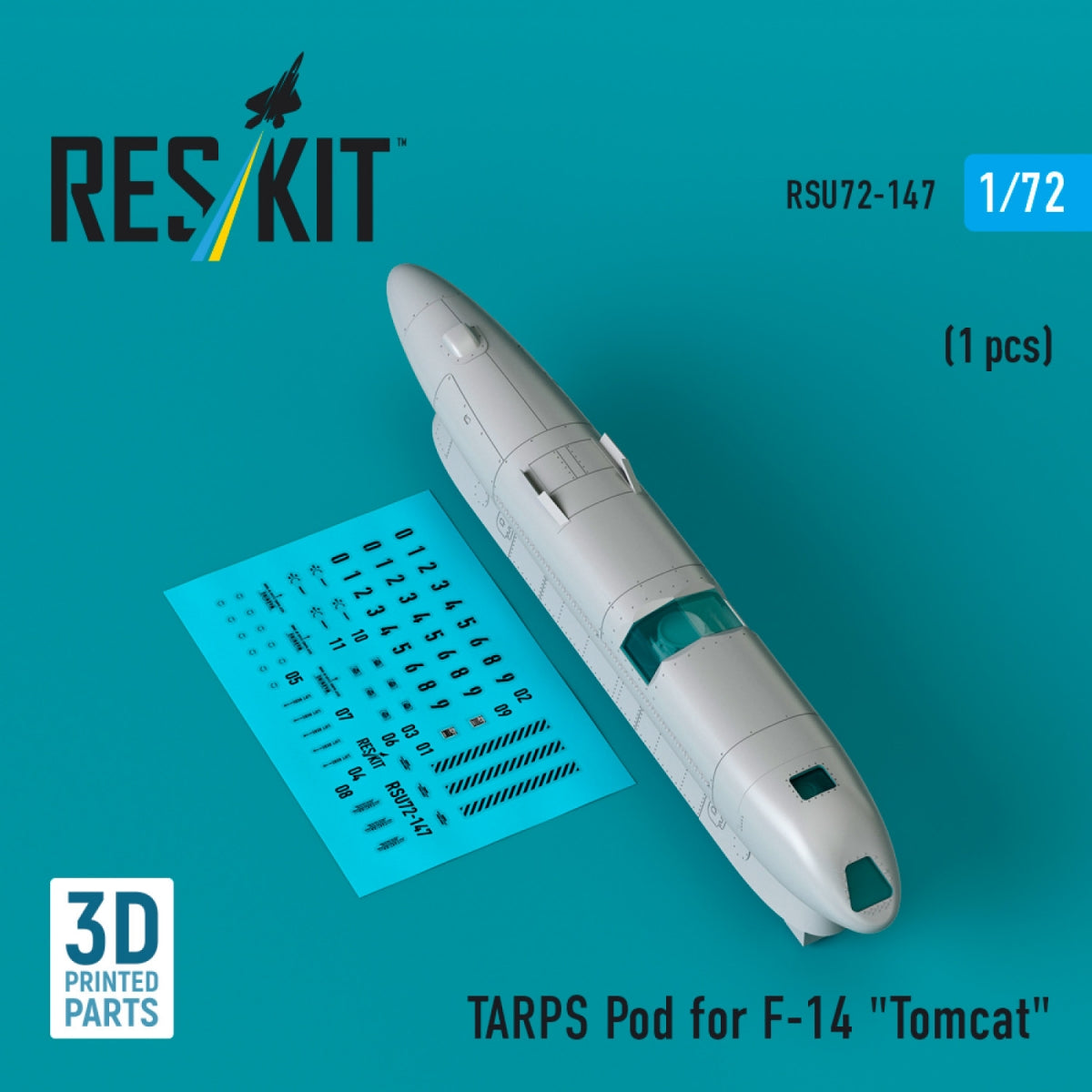 RESKIT RSU72-0147 Bâches pour F-14 « Tomcat » (1 pièce) (Impression 3D) 1/72