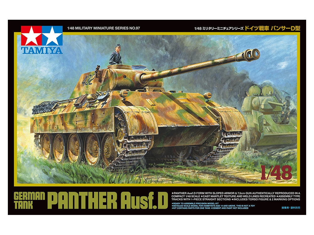 Tamiya 32597 Char allemand Panther Ausf. D 1/48