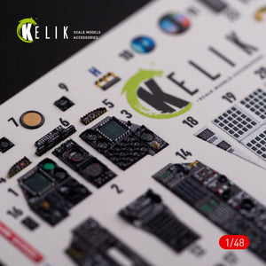 Décalcomanies 3D intérieures KELIK K48017 A-10C « Thunderbolt » pour maquette Academy au 1/48 – immagine 4