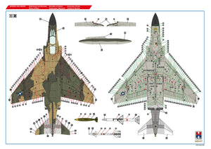 Hobby 2000 48037 Vietnam Aces vol.1 (ACADÉMIE + CARTOGRAPHIE + MASQUES) 1/48 – imagen 4