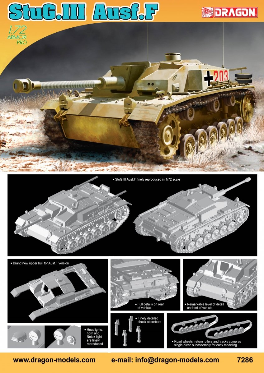 Dragon 7286 StuG.III Ausf.F 1/72 – Bild 2
