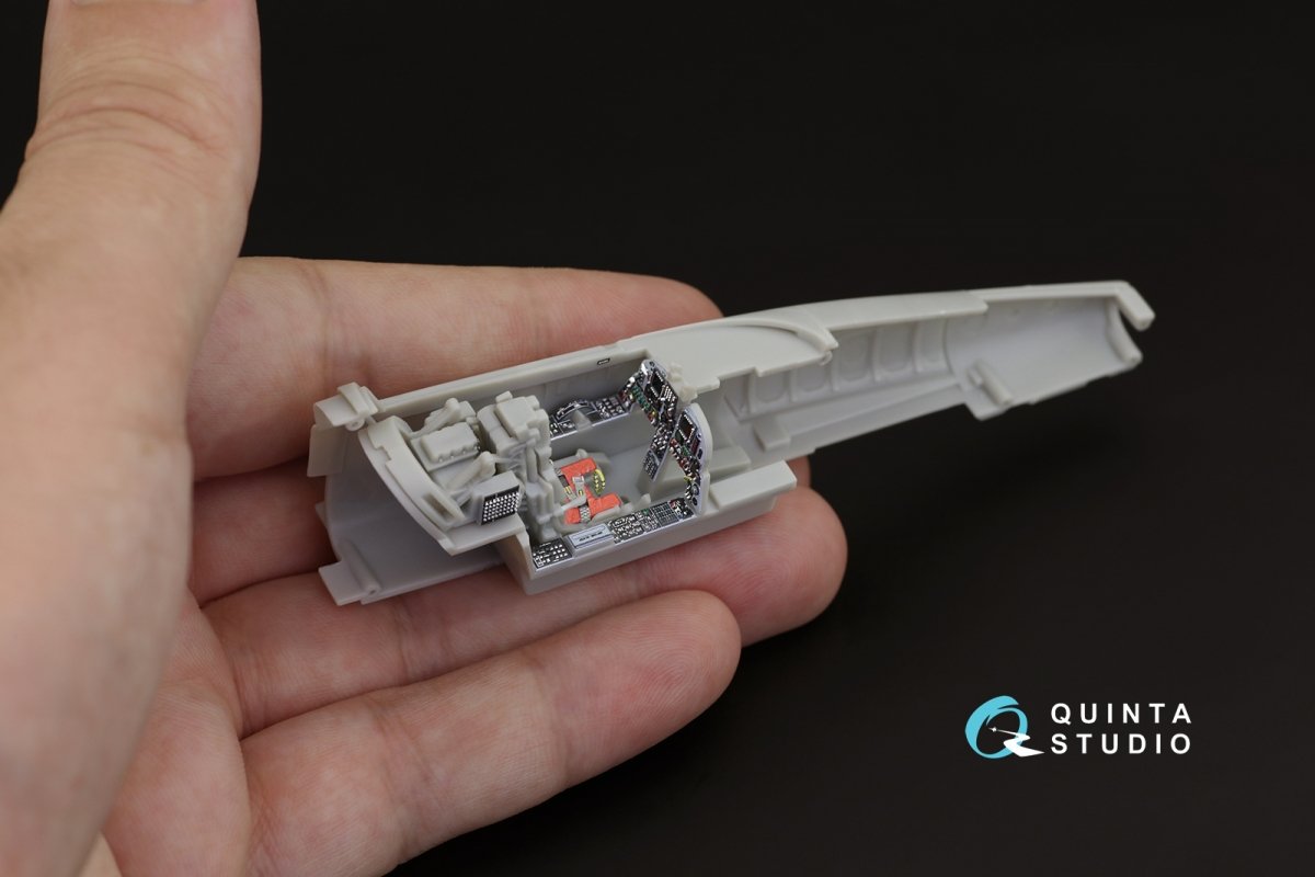 Intérieur imprimé en 3D et coloré sur papier décalcomanie Quinta Studio QD48257 F-20 Tigershark (Freedom Model) 1/48 – image 10