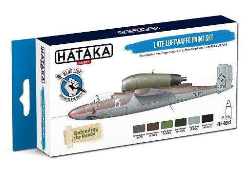 Hataka HTK-BS03 Ensemble de peinture de la Luftwaffe tardive (6x17ml)