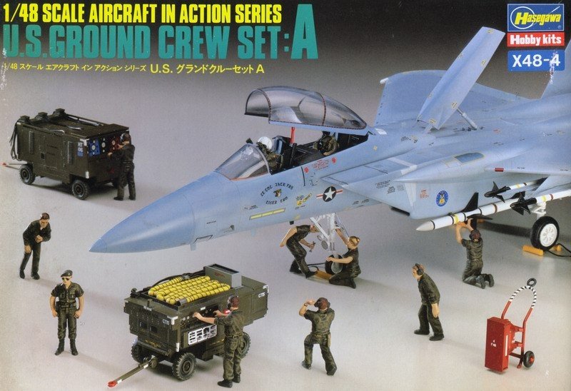 Hasegawa X48-4 Ensemble d&amp;#39;équipage au sol américain A (1/48)
