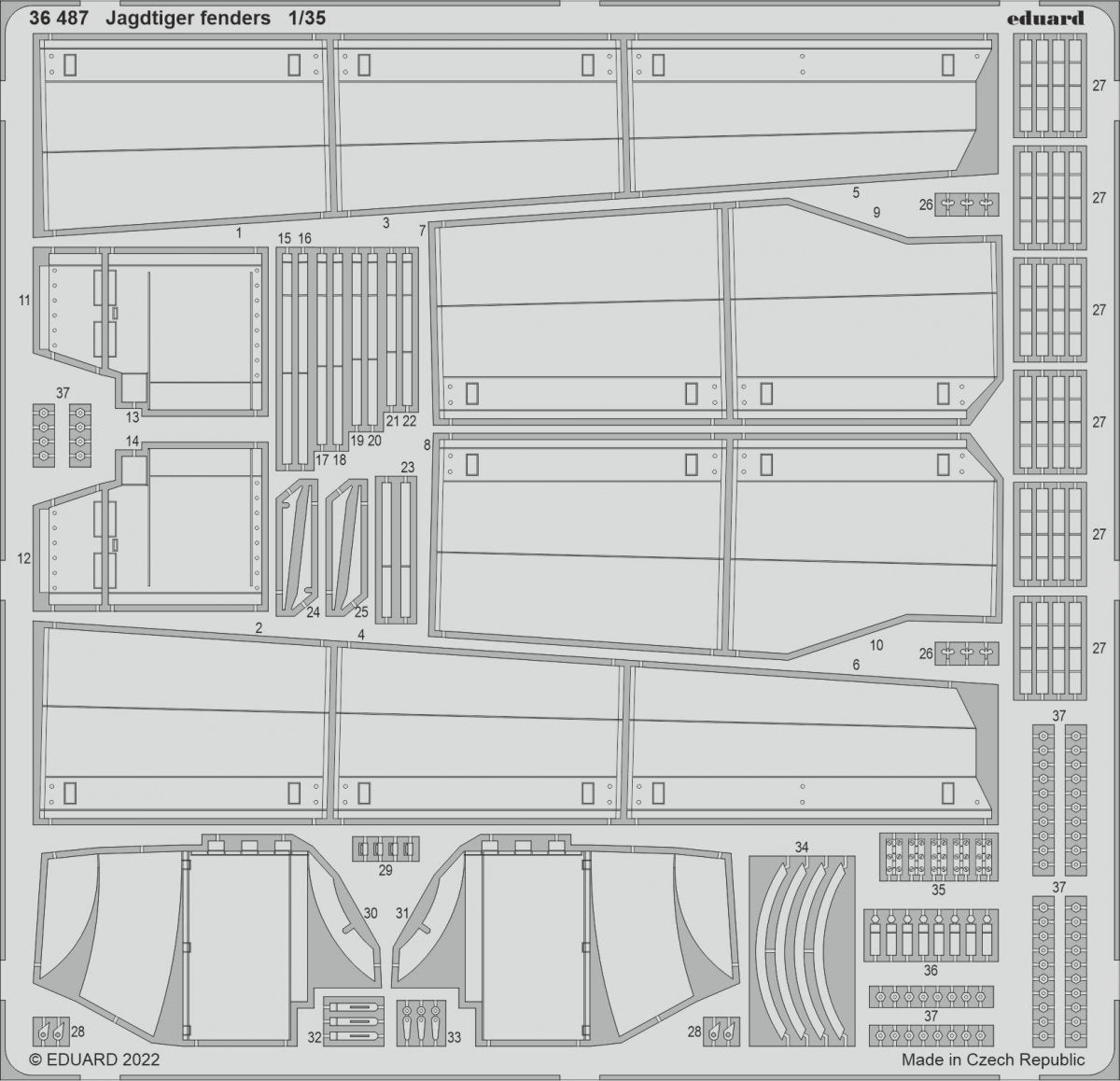 Ailes de Jagdtiger Eduard 36487 HOBBY BOSS 1/35