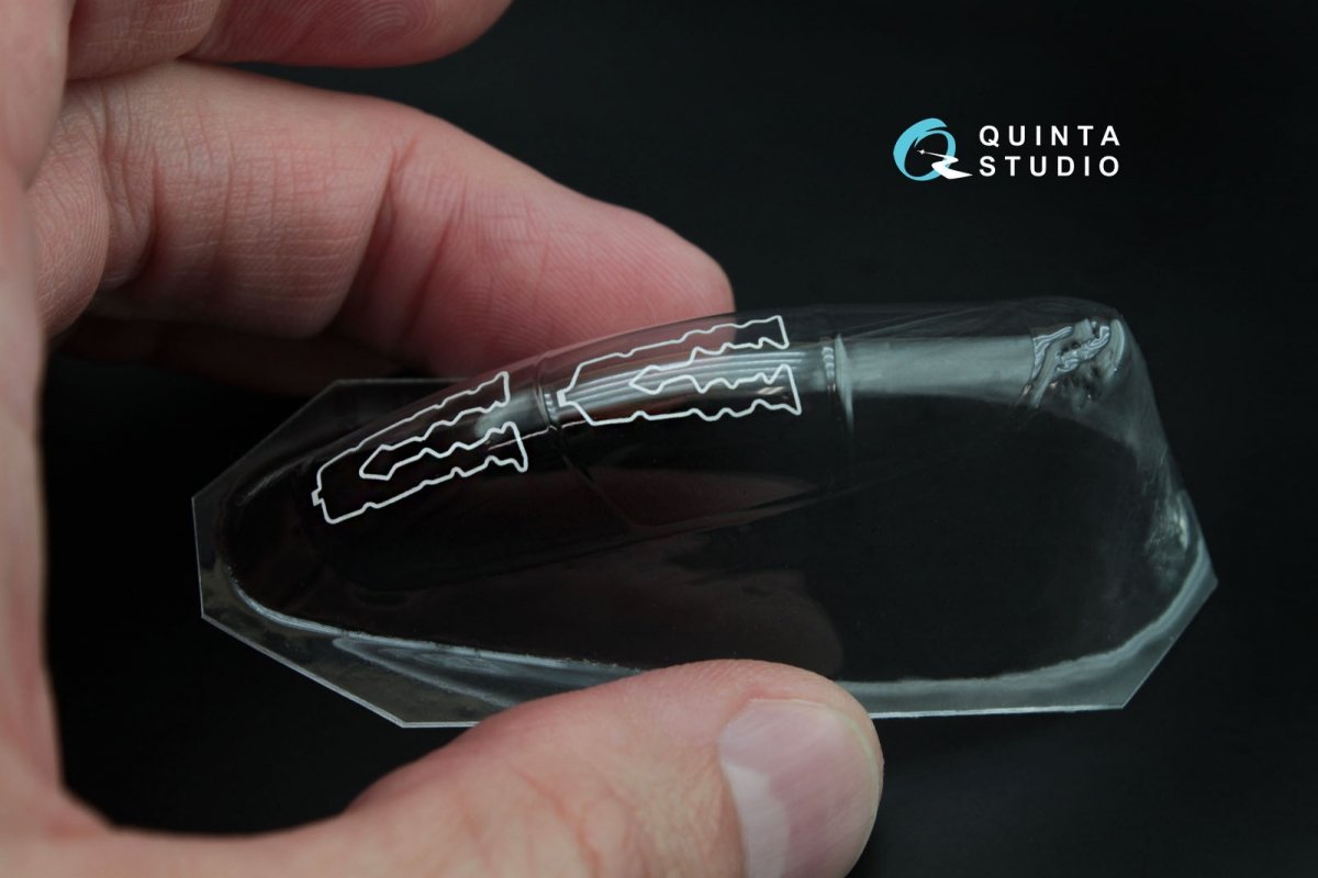 Quinta Studio QC72007 Yak-130 vacuformed clear canopy with det.cord (for Zvezda kit) 1/72 – zdjęcie 7