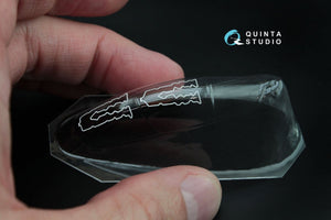 Quinta Studio QC72007 Yak-130 vacuformed clear canopy with det.cord (for Zvezda kit) 1/72 – zdjęcie 7