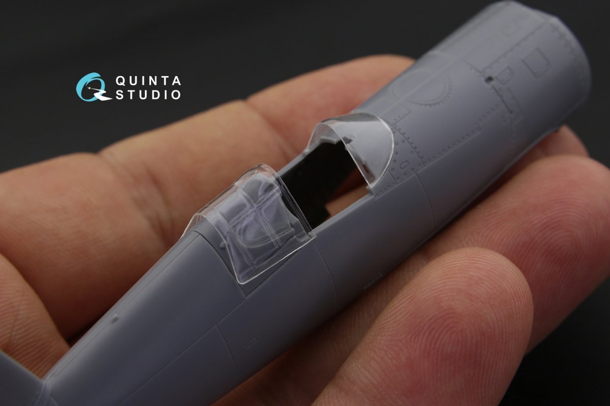 Verrière transparente thermoformée Quinta Studio QC72023 F4U-1 Corsair (pour maquette Tamiya) au 1/72  – image 4