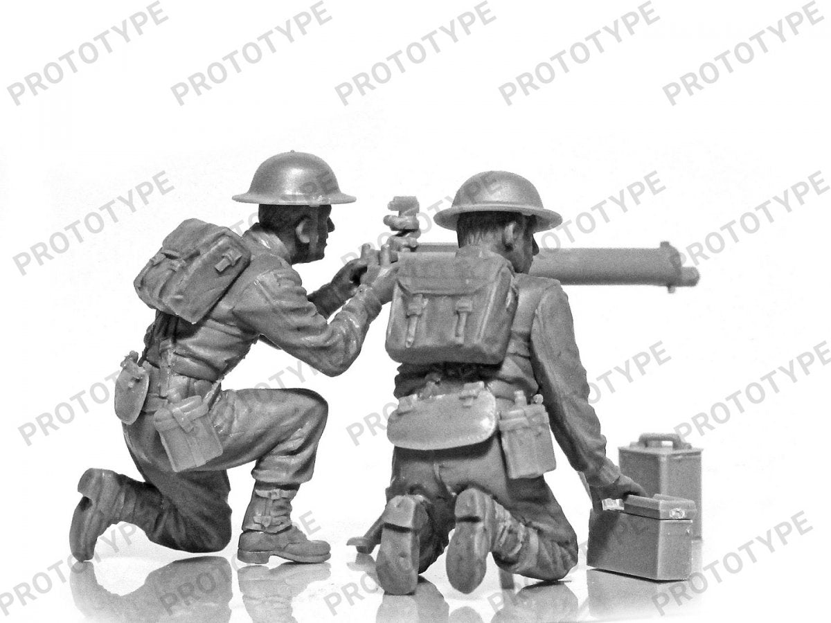 ICM 35646 Équipe de mitrailleuse Vickers britannique de la Seconde Guerre mondiale (mitrailleuse Vickers et 2 figurines) 1/35 – image 5