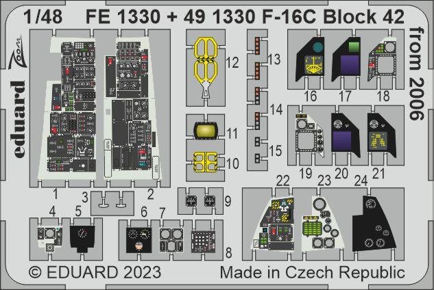 Maquette Eduard BIG49366 F-16C Block 42 de 2006 KINETIC MODEL au 1/48 – Bild 5