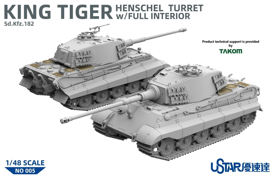 Suyata NO-005 King Tiger Tourelle Henschel avec intérieur complet 1/48  – Bild 2
