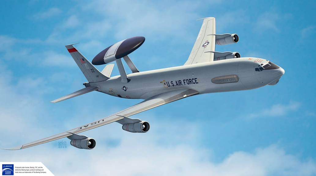 Maquette Academy 12629 USAF E-3G Sentry 1/144