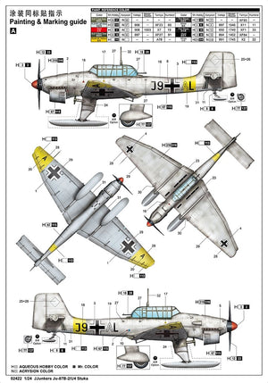 Trumpeter 02422 Junkers Ju-87B-2/U4 Stuka 1/24  – immagine 2