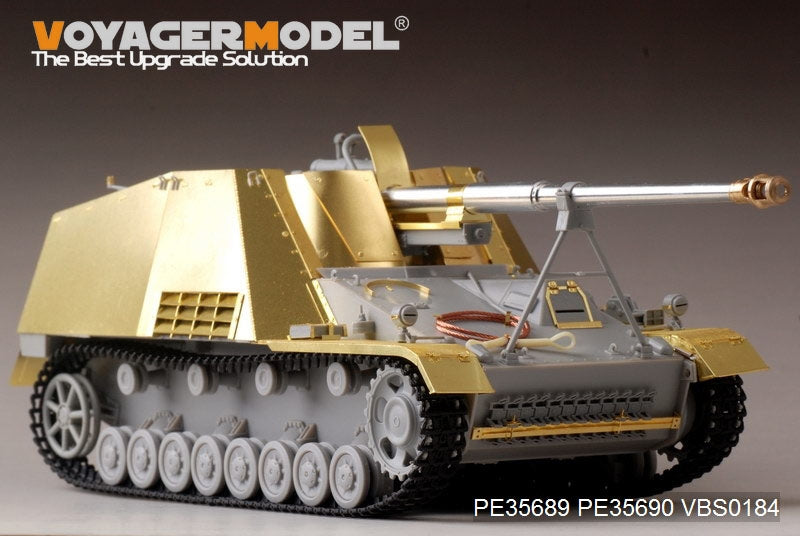 Voyager modèle PE35689 seconde guerre mondiale allemand Sd.Kfz.164 Nashorn pour DRAGON 6387/6165/6166/6314 1/35 – immagine 3