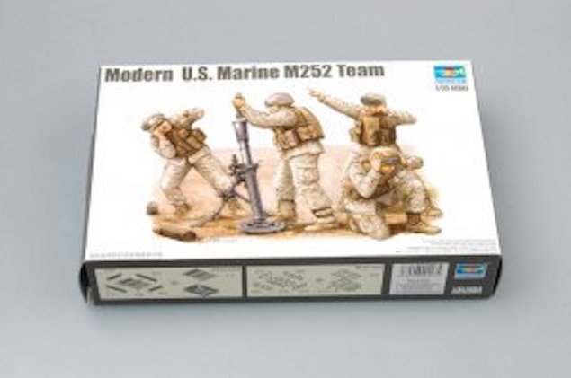 Trumpeter 00423 Équipe de mortier M252 des Marines américains modernes (1/35) – immagine 2