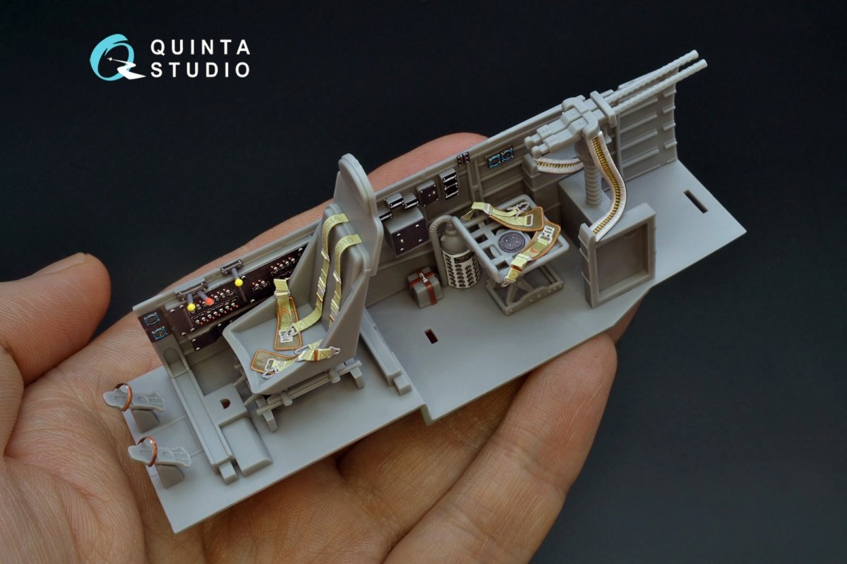 Intérieur imprimé en 3D et coloré sur papier décalcomanie Quinta Studio QD32087 Ju87 D/G (Trumpeter) 1/32 – image 2