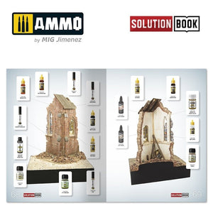 AMMO of Mig Jimenez 6510 How to Paint Brick Buildings. Colors &amp;amp; Weathering System Solution Book (Multilingual) – zdjęcie 7