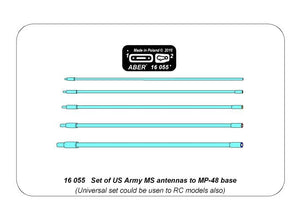 Aber 16055 Ensemble d&amp;#39;antennes MS de l&amp;#39;armée américaine pour embase MP-48 1/16 – image 7