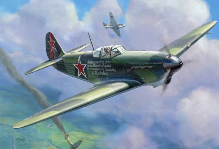 Zvezda 4817 chasseur soviétique Yak-1b (1/48)