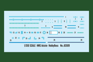 Hobby Boss 83509 Sous-marin de classe HMS Astute (1/350) – Bild 3