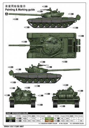 Trumpeter 09604 T-72M1 MBT 1/35 – immagine 3