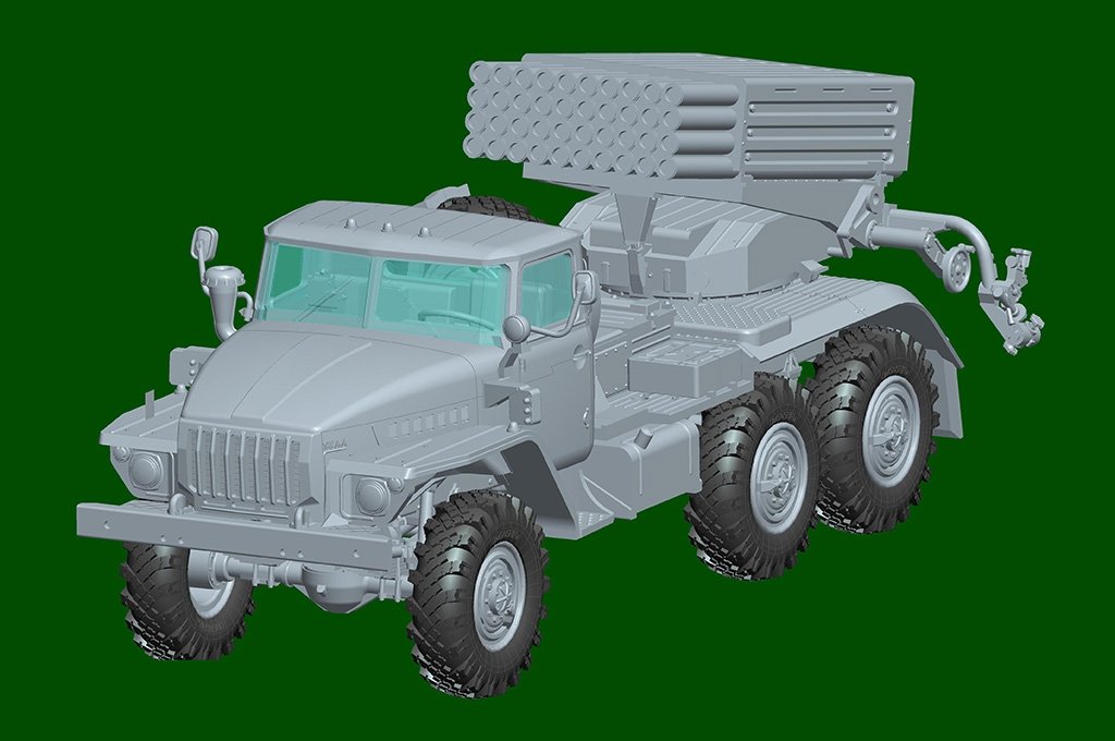 Hobby Boss 82932 Lance-roquettes automoteur russe BM-21 « Hail », modèle tardif, échelle 1/72  – imagen 5