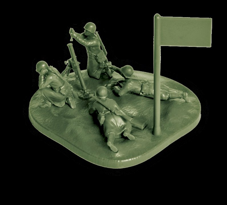 Mortier soviétique Zvezda 6208 de 82 mm avec équipage, hiver 1941-1943, échelle 1/72 – image 5