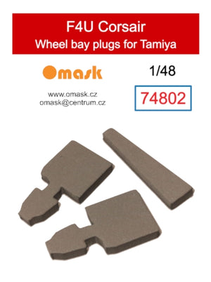 Omask 74802 Bouchons de puits de train d&amp;#39;atterrissage pour F4U Corsair (pour Tamiya) 1/48