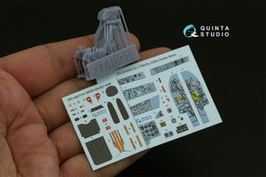Intérieur imprimé en 3D et coloré sur papier décalcomanie pour Quinta Studio QD+48480 Su-17M4/Su-22M4 (Hobby Boss) (avec pièces en résine imprimées en 3D) 1/48 – image 2