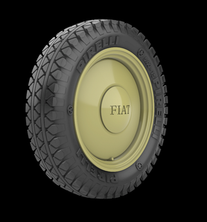 Panzer Art RE35-736 Roues de route Fiat 508 (Commerciale) 1/35