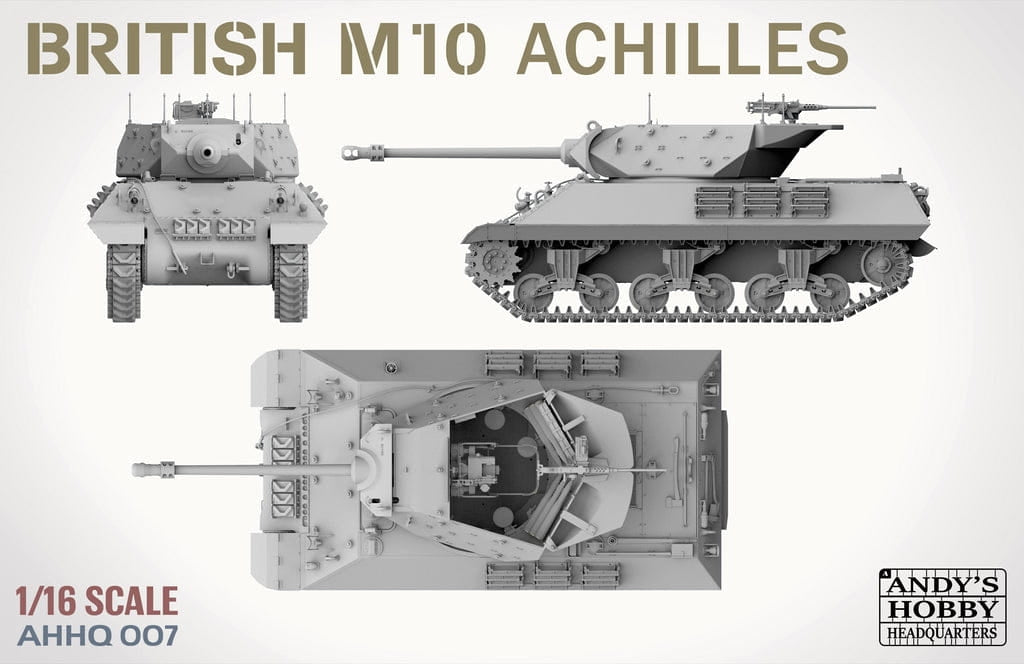 Andy&amp;#39;s Hobby Headquarters AHHQ-007 Chasseur de chars britannique M10 « Achilles » IIc 1/16 – image 3