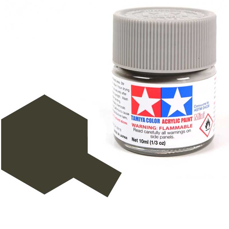 Peinture acrylique Tamiya XF51 Khaki Drab (81751) 10 ml 