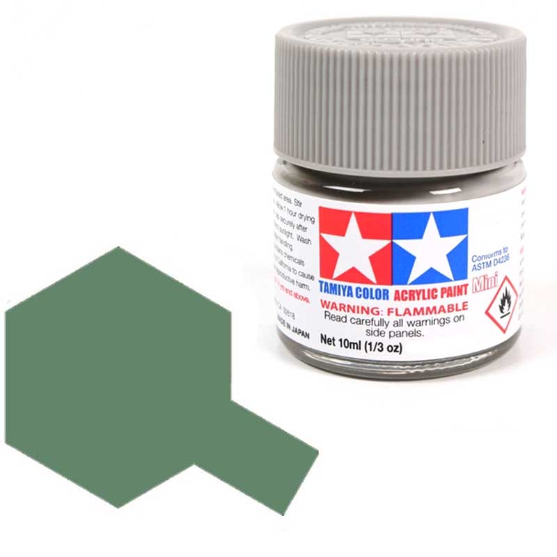 Peinture acrylique Tamiya XF5 Vert mat (81705) 10 ml