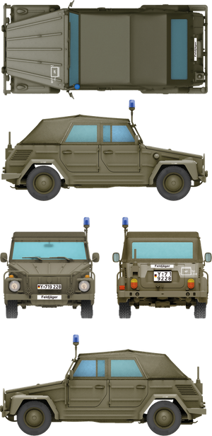 Das Werk DW35045 Kurierwagen Typ 181 Bluelight Version 1/35 – zdjęcie 5